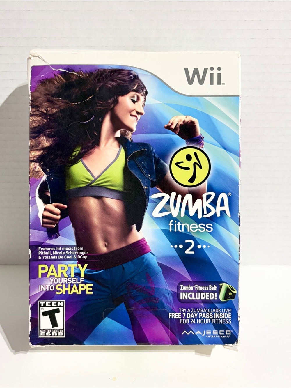 Wii Zumba Fitness 2 With Belt Nintendo 2011 Brand NEW Factory Sealed Tabs NIB